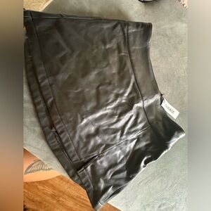 Garage Leather Skort